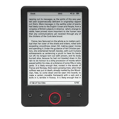 Denver Libro ELECTRONICO 6 EBO-635L Pantalla Pearl RETROILUMINADO 4GB, Negro