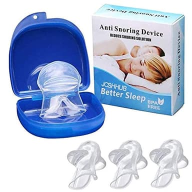 Silicona Apnea el Ayuda Sueño, Suave Transparente Saludable Dispositivo de Ayuda para Dormir Anti-Ronquidos, para Dejar de Roncar Ayuda a Mejorar el Sueño. (3 Pcs)