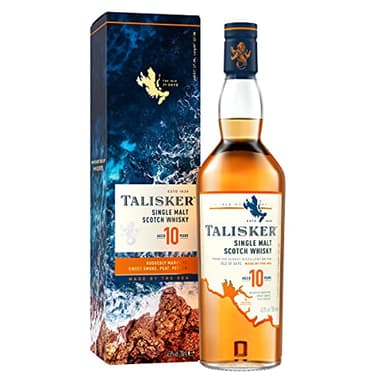Talisker 10 años, whisky escocés single malt, 700 ml
