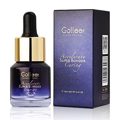 GOLLEE Super Bonder para pegamento pestañas postizas Lash Bonder pegamento pestañas pelo a pelo 15 ML Maximizar la Tasa de Retención del 30% Pegamento Extensiones de Pestañas