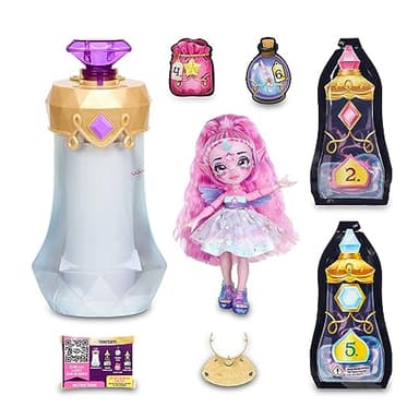 Magic Mixies Muñeca Magic Pixlings, Juego de pociones mágicas con Ingredientes, muñeca Unicornio o Ciervo, envío Modelo Aleatorio, Juguete para niños y niñas +5 años, Famosa, (MGX12000)