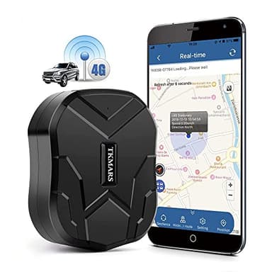 4G Localizador GPS para Coche sin Suscripción 10000mAH Batería 150 Días en Espera GPS Tracker con Seguimiento en Tiempo Real Magnético Impermeable Rastreador de App Gratuita TK905B 4G