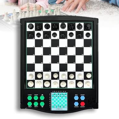 Juego De Ajedrez Electrónico con Pantalla Táctil, Juego De Ajedrez Electrónico con Pantalla LCD, Dos Tableros De Ajedrez, Modo De Enseñanza con Indicaciones De Voz, para Partidas