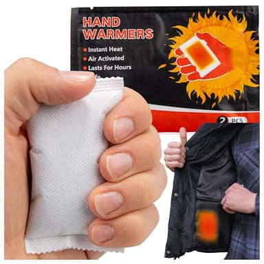 SULPO Calentadores de manos - Calentadores de bolsillo activados por aire, 8 horas de manos calientes, 6 pares - Almohadillas térmicas para guantes y dedos, ideal para actividades al aire libre y días