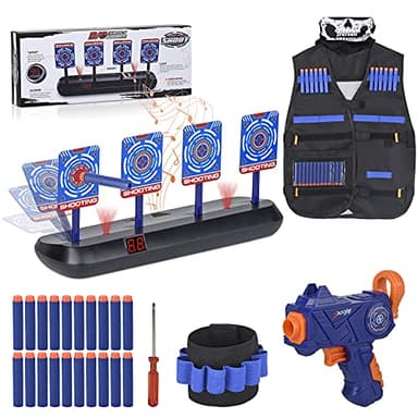 FOR21JOYS Diana Nerf, Objetivo Digital electrónico para Pistolas Nerf, Regalos Divertidos, Juguetes para niños de 5 a 10 años, Regalos de cumpleaños, Juegos al Aire Libre