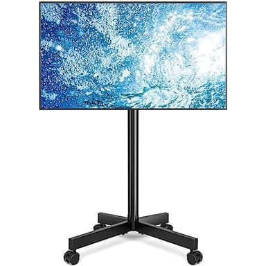 RFIVER Soporte TV Pie Ruedas para Television de 23-65 Pulgadas de Plasma/LCD/LED, Carro de Universal Soporte TV Suelo Móvil con Altura Ajustable de hasta 35 kg, Máx VESA 400x400 mm