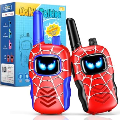 Toyokid Walkie Talkie Niños, Juguetes Niños 3 4 6 7 8 9 10 Años Regalo Niño 3-12 Años Juegos Niños 3-12 Años Walkie-Talkie Juguetes Exterior para Niños Jardin Regalos Pascua para Niños de 3-10 Años