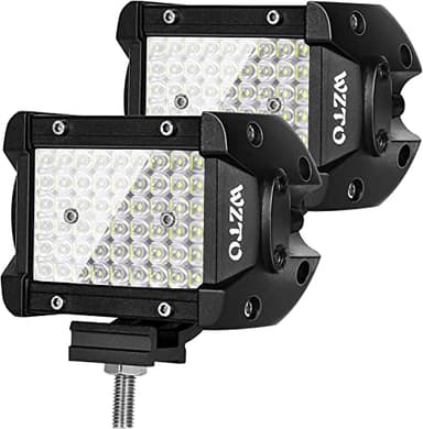 Focos LED Tractor, WZTO 2PCS 4" 300W 30000LM Luz de Trabajo Led 108 Luces Auxiliares Led,DC12~24V Offroad IP67 Luz de Marcha Atrás Impermeable Para Motocicleta Todoterreno,Tractor,Camión,SUV,UTV