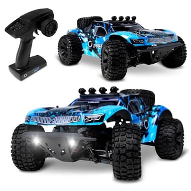 Overmax X-Hooligan Gran Coche de Control Remoto Rápido Escala 1:10 Velocidad 35 km/h Alcance 100 Metros 4x4 Drive 40 Minutos Conducción Diversión Iluminación LED