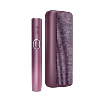 IQOS ILUMA i PRIME - Dispositivo para Tabaco Calentado Ergonómico y Menos Olores (Color Rojo Granate)