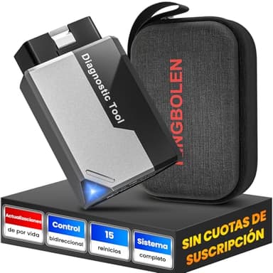 KINGBOLEN EDIAG Elite OBD2 Diagnosis Bluetooth, Diagnosis Coche Multimarca para iOS y Android,Completo del Sistema& 15+ Funciones de Reinicio, Prueba Activa, FCA, CANFD, Actualizaciones gratuitas