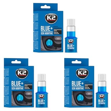 K2 Blue Aditivo AdBlue Anticristalización Pack de 3un – Tratamiento SCR – Evita Obstrucciones y Fallos – Protección Inyectores y Bomba – 50 ml por 20 L AdBlue