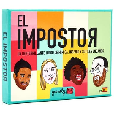 Gamely El Impostor | Divertido Juego de mímica e identidades secretas en Formato de Bolsillo – mentiras, conjeturas y Gestos discretos para Adultos, jóvenes y familias (Primera Edición)
