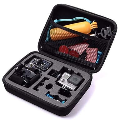 TEKCAM Funda Protectora de Transporte para cámara de acción, Compatible con GoPro Hero 12, 11, 10, 9, 8, 7, AKASO EK7000, Brave 4, Brave 7 LE, Brave 8, APEMAN, APEXCAM, Dragon Touch Action Camera