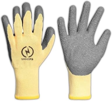 Lueirltoy Guantes Aislantes Eléctricos, Resistencia de Voltaje 400V Guantes de Alta Tensión para Electricista Guantes de Goma Antideslizantes para Electricista