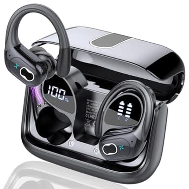 AI Auriculares Traductor en Tiempo Real(2025), 164 Idiomas y 6 Modos de Traducción, 3 in 1 AI Auriculares Traductor, Bluetooth 5.4 con ENC y App con para Viajes/Negocios/Aprendizaje/Reunirse Negro