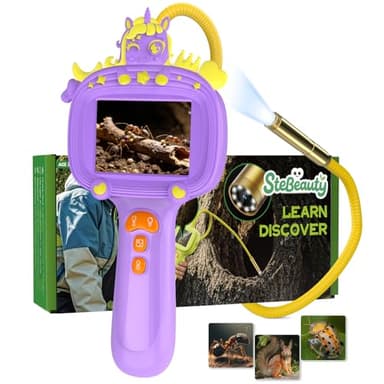 SteBeauty Endoscopio para Niños con Luz, Juguete Educativo Científico de Exploración al Aire Libre para Descubrir la Naturaleza, Regalos Navidad y Juguetes Niños de 3,4,5,6,7,8 Años Mas Vendidos