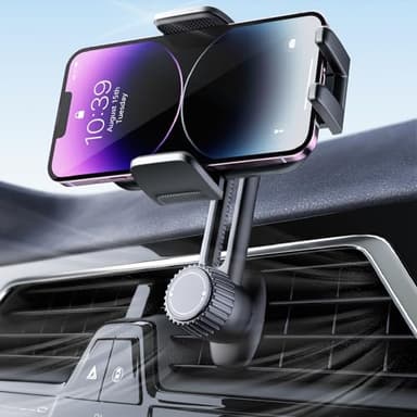 Soporte Móvil Coche Porta Telephone: [360°Rotación & Liberación de un Botón] Suporte Sujeta Teléfono Coche del Aire Ventilación, Cunas de teléfonos móviles Coches para iPhone/Samsung/Huawei/Xiaomi