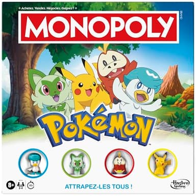 Monopoly edición Pokémon, Juego de Mesa - Versión en francés
