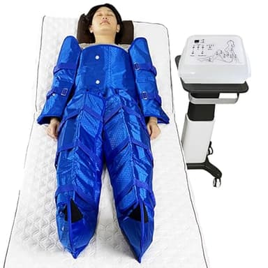 Drenaje Linfático Por Presión Aire Presoterapia Para Casa Airpress Masajeador Muscular,4 Programas,3 Intensidades,Equipo Completo: Accesorios Brazos,Piernas,Glúteos Y Abdomen
