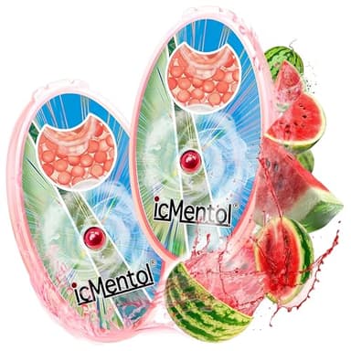 icMentol-200 cápsulas bolitas de sabores para cigarrillos, Bolas aromáticas para cigarrillos, Bolas de cigarrillos de menta, Cápsulas aromáticas mentoladas (Sandía helada)
