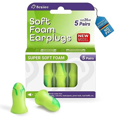 BEZIIEE Tapones Oídos Ruido Dormir: diseño NeuroFusion™ 2025 para quienes duermen de lado, alivio de la ansiedad y la sensibilidad al ruido-Tecnología Silence Burst de 36 dB para 8 segundos de sueño™