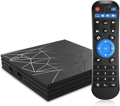 Android 10.0 TV Box, 2GB RAM 16GB ROM H6 Quad Core Soporte 3D 6K Ultra HD H.265 WiFi 2.4 GHz Ethernet Smart TV Box