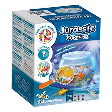 Science4you Artemias, Criaturas Jurasicas para Niños 6+ Años - CREA tu Ecosistema Acuatico con Dragones de Agua en Acuario, Set Ciencia para Niños con Artemias, Juguete Educativo
