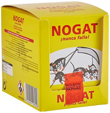 Nogat Raticida, 15 sobres de 10 g