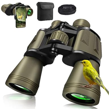 Prismáticos Professionals 20 X 50, Binoculares para Adultos con Prisma BAK4, Lente FMC, Prueba de Niebla y Resistente al Agua, Binoculares Largavista para Caza, Observación de Aves y Camping