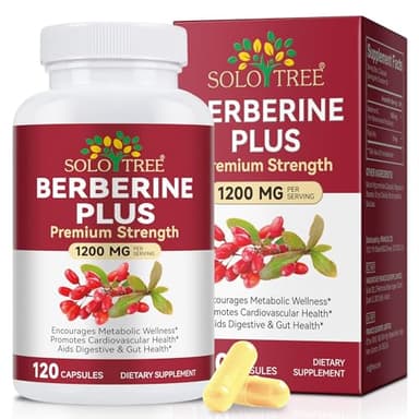 Berberina Plus 1200mg - Fórmula de Alta Absorción - 60 Días de Suministro