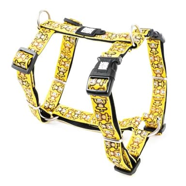 MAX & Molly Arnés para Perros en Forma de H, Ultracómodo Arnés Perro de Neopreno para Perros Medianos Monkey Maniac/M, Acolchado, Seguro y Ultraligero – Comodidad para tu Fiel compañero