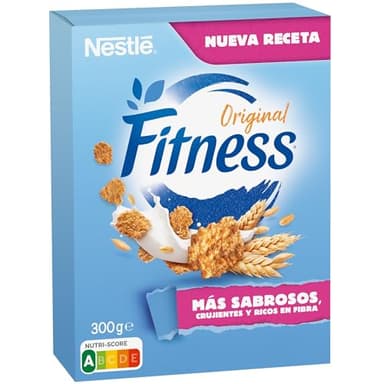 FITNESS Cereales Nestlé Original Copos de trigo integral y arroz tostados, Paquete de 300 g