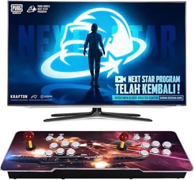 Consola de Juegos Arcade, 29000 Juegos en 1, Juego Retro, 2-4 Jugadores, Compatible con Juego 3D para PC, proyector y TV 1280x720P. 70 cm de Longitud en Total (64, GB)