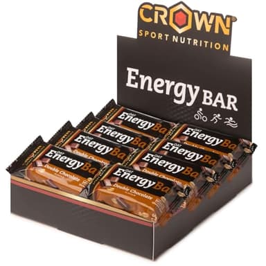 Crown Sport Nutrition Energy Bar | Barrita Energética con Avena (mínimo 39%) | Textura jugosa, sin cobertura ni aceite de palma | Alta digestibilidad
