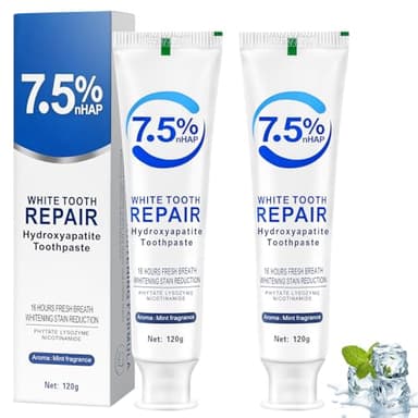 AOOSU Hydroxyapatite Toothpaste, Pasta Dental Hidroxiapatita Pasta Dental, para Dientes Sensibles, Protección del Esmalte, Aliento Fresco