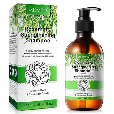 FSLHCY Champú Romero 300 ML Romero Champú Anticaida Natural Champú pelo Graso para Fortalece y Estimula el Crecimiento del Cabello Reparación y Volumen