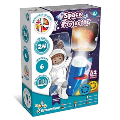 Science4you Proyector Espacial Infantil - Linterna infantil de Planetas y Sistema Solar para Niños, Proyector Planetario, Juguetes y Juegos del Espacio, Regalo para Niño y Niña 4+ años