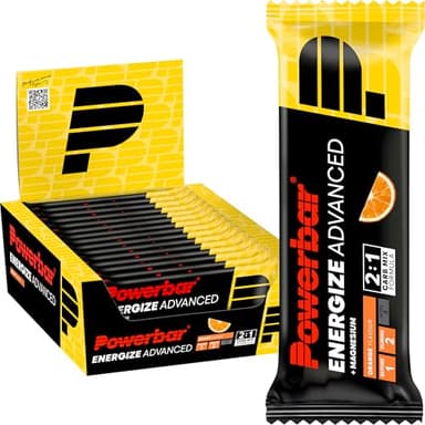Powerbar - Energize Advanced - Orange - 15x55g - High Carb Energieriegel - Magnesium&Natrium