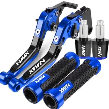 JSRVQKMS Palancas Freno Mano para Y&AMAHA NMAX 125 NMAX 150 N-MAX 125 155 2015 2016 2017 2018 2019 2020 2021 Palancas De Embrague De Freno Manija Estacionamiento(2)