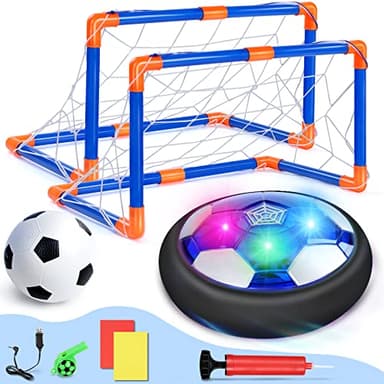 lenbest Set Balon Flotante - Juego de Fútbol - Recargable Balon Futbol Niños | Porteria Futbol Inflable - Juguetes Niños 3 4 5 6 7 8 Años - Regalos para Niños Futbolistas 9 10 11 12 años