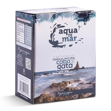 Agua de mar Hipertónica con grifo dispensador - Formato Bag in Box (BiB) 3L / 5L / 10L / 20L – Aqua de Mar (3L BiB)