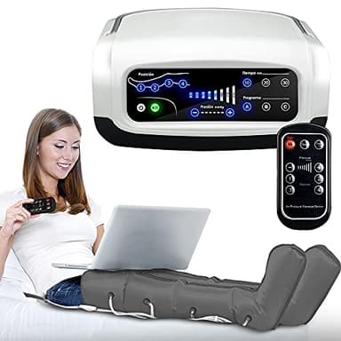 gridinlux® | Presoterapia para casa AirPress FUTURE | Mando | Masajeador muscular para pies y piernas cansadas | Compresión Presión y circulación | Drenaje