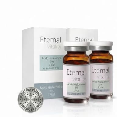 Ácido hialurónico estéril 3% para dermapen. 2 Viales x 5ml profesional. Microneedling facial avanzado. Ideal alternativa a acido hialuronico reticulado. Hidratación profunda sin irritantes ni perfumes