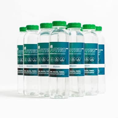 Artio PRO 12 x 500ml – Agua de Mar Atlántica de las Islas Cíes | Hidratación Natural con Electrolitos | Sin Azúcar | Ideal para Deporte, Recuperación y Toda la Familia