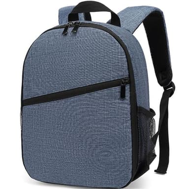 Nayubo Mochila Pequeña para Cámara DSLR SLR Cámara sin Espejo Viajes al Aire Libre Senderismo Fotografía Estuche Impermeable para Cámara Unisex Compatible con Sony/Canon/Nikon/Fuji (Azul)