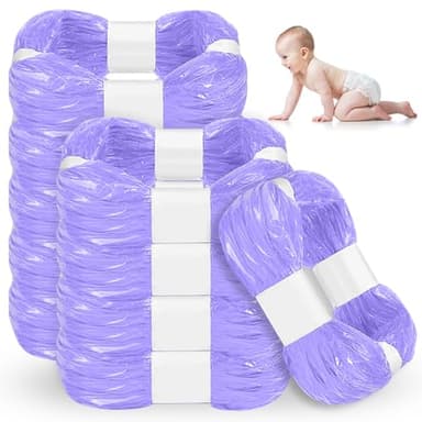 YAMAIDUO 10 Recambios Contenedor de Pañales, 6,5M Recambios de Papelera Pañales Bebe 4 Capas Engrosadas, Bolsas de Contenedor Pañales Compatibles con AngelCare, Litter Locker (Compatible con Todos）