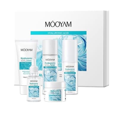 KORAL - Set Belleza Facial Mujer con Ácido Hialurónico y Centella Asiática – Rutina Completa: Limpiador, Tónico, Loción, Serum, Crema – Regalo Original