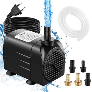 LNICEZ Bomba de Agua, 25W/2000L/H Bomba de Acuario, Altura Máxima 2.2m, Bomba de Agua, Bomba Sumergible, Bomba de Fuente de Estanque Bomba de Acuario, para Acuario de Fuente de Estanque