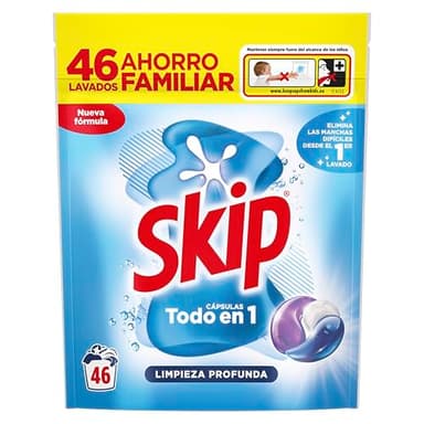 Skip Detergente en Cápsulas Limpieza profunda, 46 lavados